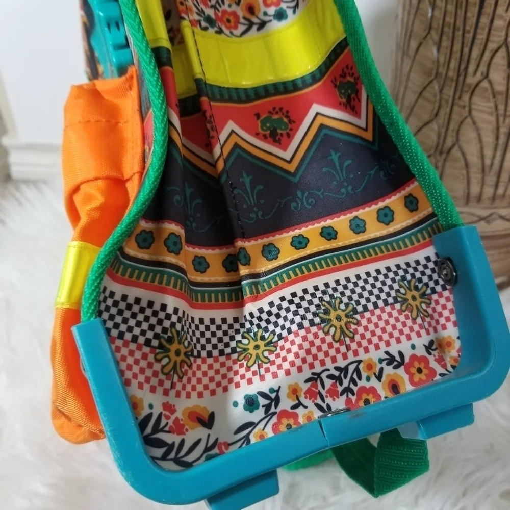 JOCKEY Mixed Printed Multicolored Back To School Unisex Trolley Backpack L Size